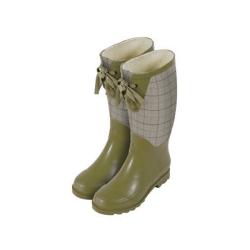 Laura Ashley Women's Contemporary Burgandy Wellington Boots