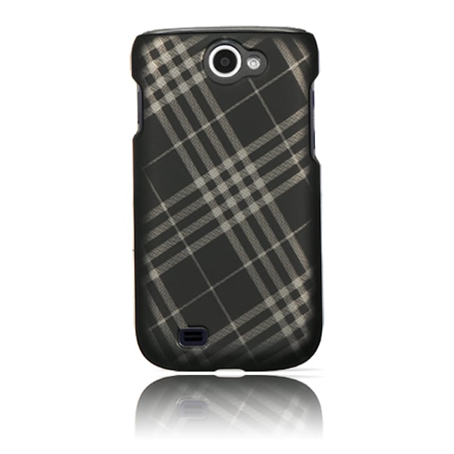 Luxmo Diagonal Checker Rubberized Case for Samsung Exhibit II 4G/ T679 