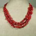 Designs Layered Red Coral Necklace (China)
