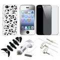White Nest Case/ LCD Protector/ Headset/ Charger for Apple iPhone 4S