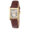 ESQ by Movado Men's 'Filmore' Yellow Goldplated Stainless Steel and Leather ...