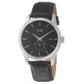 ESQ by Movado Men's 'Chronicle' Stainless Steel and Leather Quartz Watch
