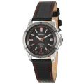 Seiko Men's 'Perpetual Calendar' Stainless and Leather Quartz Watch