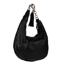 Gucci Sienna Black Leather Medium Hobo Bag