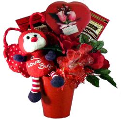 Love Bug Chocolate and Candy Gift Basket