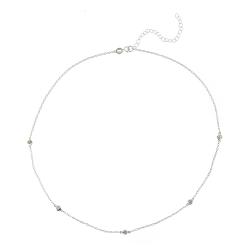 Sterling Silver 1/10ct TDW Diamond Necklace (I-J, I2-I3)