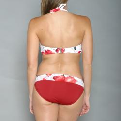 Jantzen Women's Red/ White Floral Halter Bikini