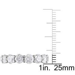 18k White Gold 5ct TDW Diamond Eternity Ring (H-I, I1)