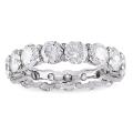 18k White Gold 5ct TDW Diamond Eternity Ring (H-I, I1)