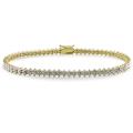 New! 10k Yellow Gold 2ct TDW Diamond Bracelet (H-I, I3)
