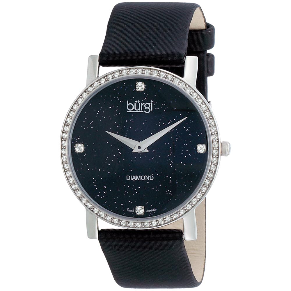 Burgi   Reloj pulsera de cuarzo suizo, con diamantes, para mujer Burgi Womens Burgi Watches
