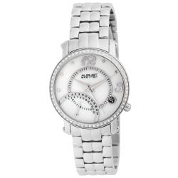 August Steiner Women's Classic Dual Time Stainless Steel Watch