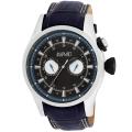 August Steiner Men's Steel Swiss Quartz Day/ Date GMT Watch