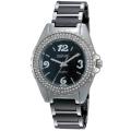 August Steiner Women's Quartz Crystal Ceramic Bracelet Watch