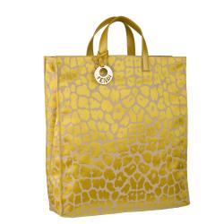 Fendi 8BH173 00A07 F0VLR Yellow Jaguar-print Tote Bag
