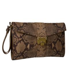 Jimmy Choo 'Rivera' Embossed Snakeskin Leather Shoulder Bag