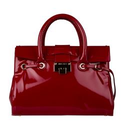 Jimmy Choo 'Rosalie' Red Patent Leather Satchel Bag