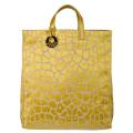 Fendi 8BH173 00A07 F0VLR Yellow Jaguar-print Tote Bag