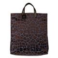 Fendi 8BH173 00A07 F0VLQ Blue Jaguar-print Tote Bag
