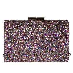 Jimmy Choo 'MiniTube' Glitter Clutch