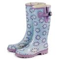 Laura Ashley Women's Pale Lavender Rubber Wellington Boots