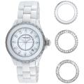 Akribos XXIV Women's Ceramic Interchangeable Bezel Watch