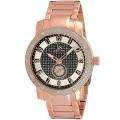 Joshua & Son's Men's Stainless Steel Diamond Bracelet Watch