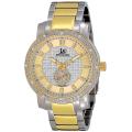 Joshua & Son's Men's Stainless Steel Diamond Bracelet Watch