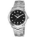 Ebel Men's 'Classic Sport' Black Dial Stainless Steel Watch