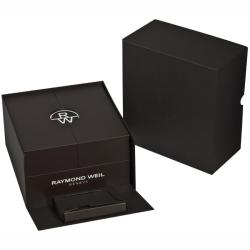 Raymond Weil Men's 'Don Giovanni' Black Leather Strap Automatic Watch