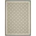 Dark Grey/ Light Grey Indoor Outdoor Rug (4' x 5'7)