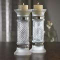 Accents by Jay 13-inch Glass Candle Holders (Set of 2)