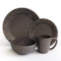 American Atelier Grey 16-piece Dinnerware Set