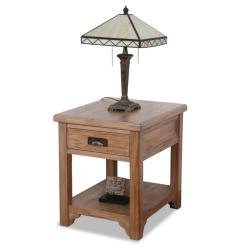 Blanched Oak Lamp Table