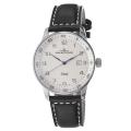 Zeno Men's 'Automatic' Silver Dial Black Strap Watch