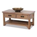 Blanched Oak Two-drawer Coffee Table