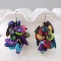 Sterling Silver Multicolor Shells Earrings (Thailand)