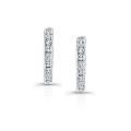 10k White Gold 1/4ct TDW Diamond Hoop Earrings (J-K, I2-I3)
