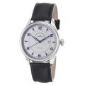 Zeno Men's 'Godat' Silver Dial Black Leather Strap Automatic Watch