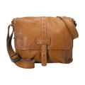 Fossil 'Max' Brown Leather Commuter Crossbody Bag