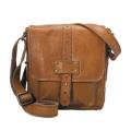 Fossil 'Max' Cognac Leather Crossbody Handbag