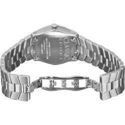 Ebel Women's 'Classic Sport' Red Dial Stainless Steel Watch