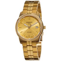 Tissot Men's 'PR-100' Yellow Goldtone Stainless Steel Watch