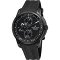 Maurice Lacroix Men's 'Pontos' Black Chronograph Dial Watch