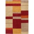 Hand-tufted Contemporary Multi Colored Squares Citroen Wool Geometric Rug (8' x 10')