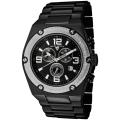 Swiss Legend Men's 'Throttle' Black Ion-Plated SS Chronograph Watch