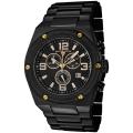 Swiss Legend Men's 'Throttle' Black Ion-Plated SS Chronograph Watch