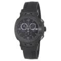 Tissot Men's 'T-Race' Black Chronograph Dial Black Rubber Strap Watch