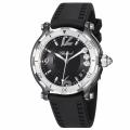 Chopard Women's 'Happy Sport Round' Black Ceramic Quartz Watch