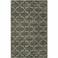Handmade Luna Moroccan Trellis Grey Wool Rug (7'6 x 9'6)